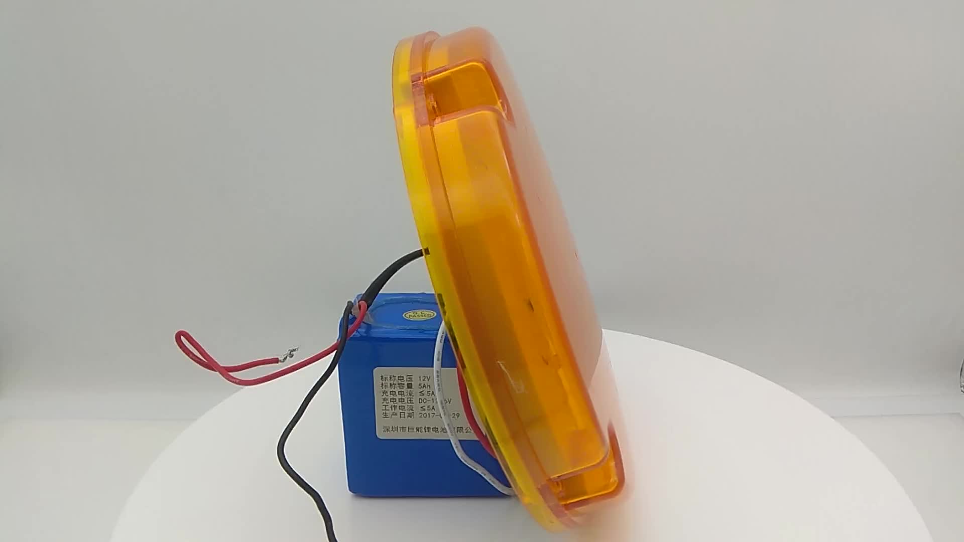 7 Inch Amber Round Piranha 44 Led School Bus Strobe Flash Warning