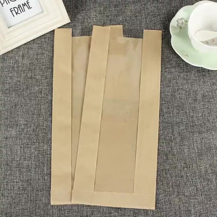 Custom Printed Paper Bread Bags,Snack Paper Bag,Food Grade Paper Bakery