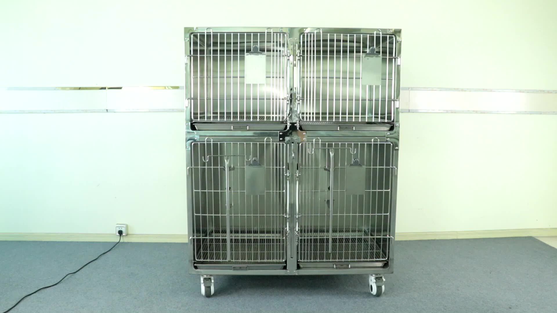 Vet Clinic Combination Animal Clinic Grooming Pet Cage Banks Stainless