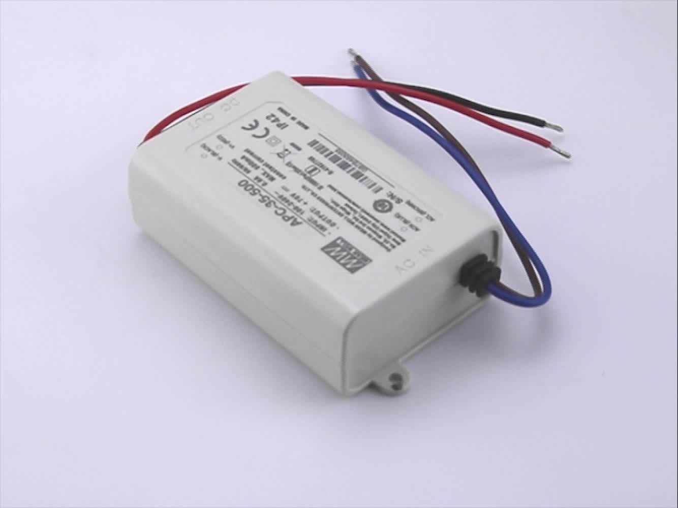 Alimentation LED Mean Well APC-25-350 25W 350mA Courant Constant 25-70VDC - Driver LED Universel