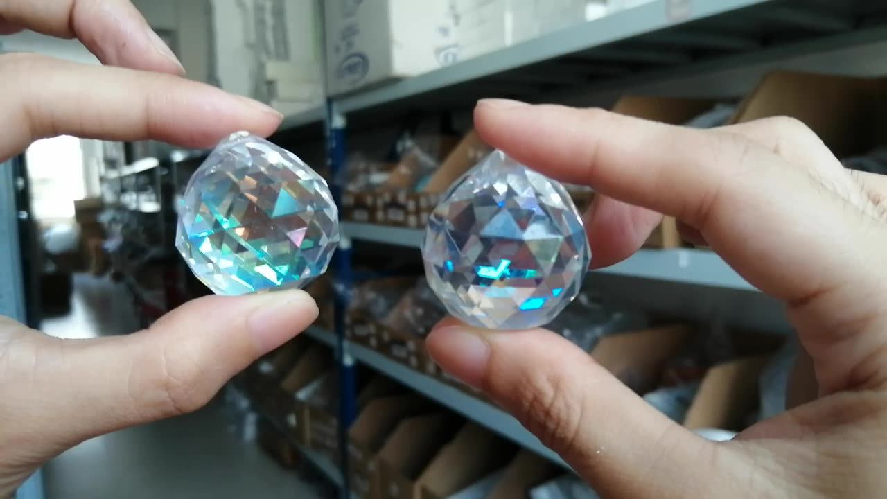 Wholesale High Quality Crystal Chandelier Accessories Faceted Glass