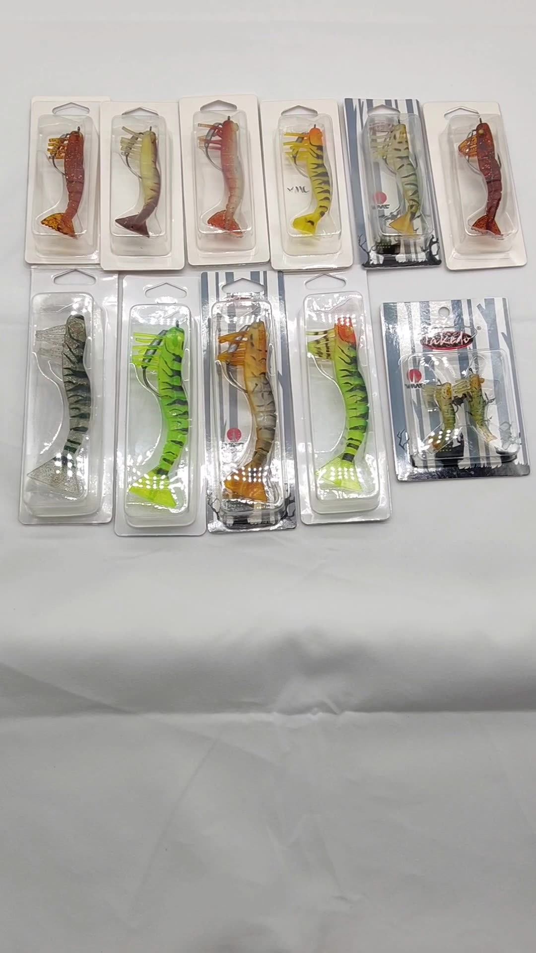 Takedo Live Shrimp 50mm 3g 90mm 8g 120mm 17g Soft Bait Fishing Shrimp