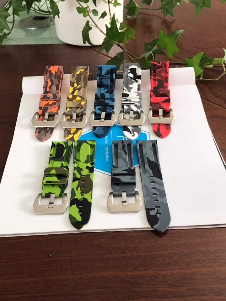 For Apple Watch Silicone Bands Camouflage Watch Straps For Iwatch