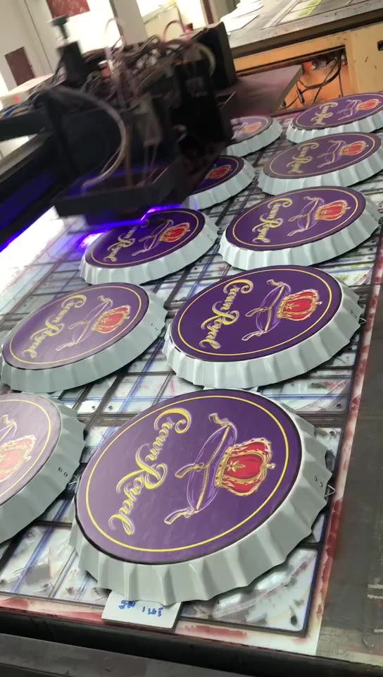 Dropshipping Tin Sign Bottle Cap Design Beer Cap Metal Bar Poster Metal