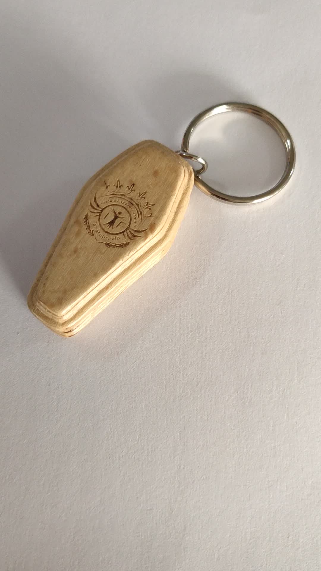 Funeral Souvenir Wood Keyring 3d Coffin Casket Keychain Buy Coffin