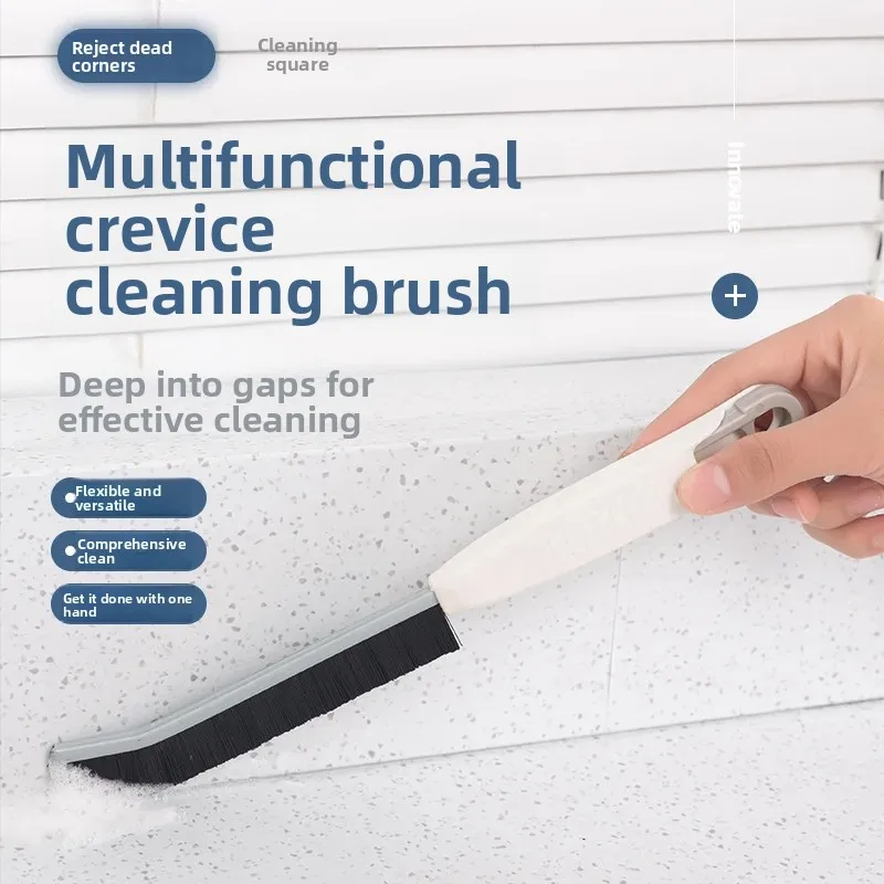 Multifunctional gap cleaning brush household no dead angle bathroom window seam groove brush kitchen sink long handle hard brush