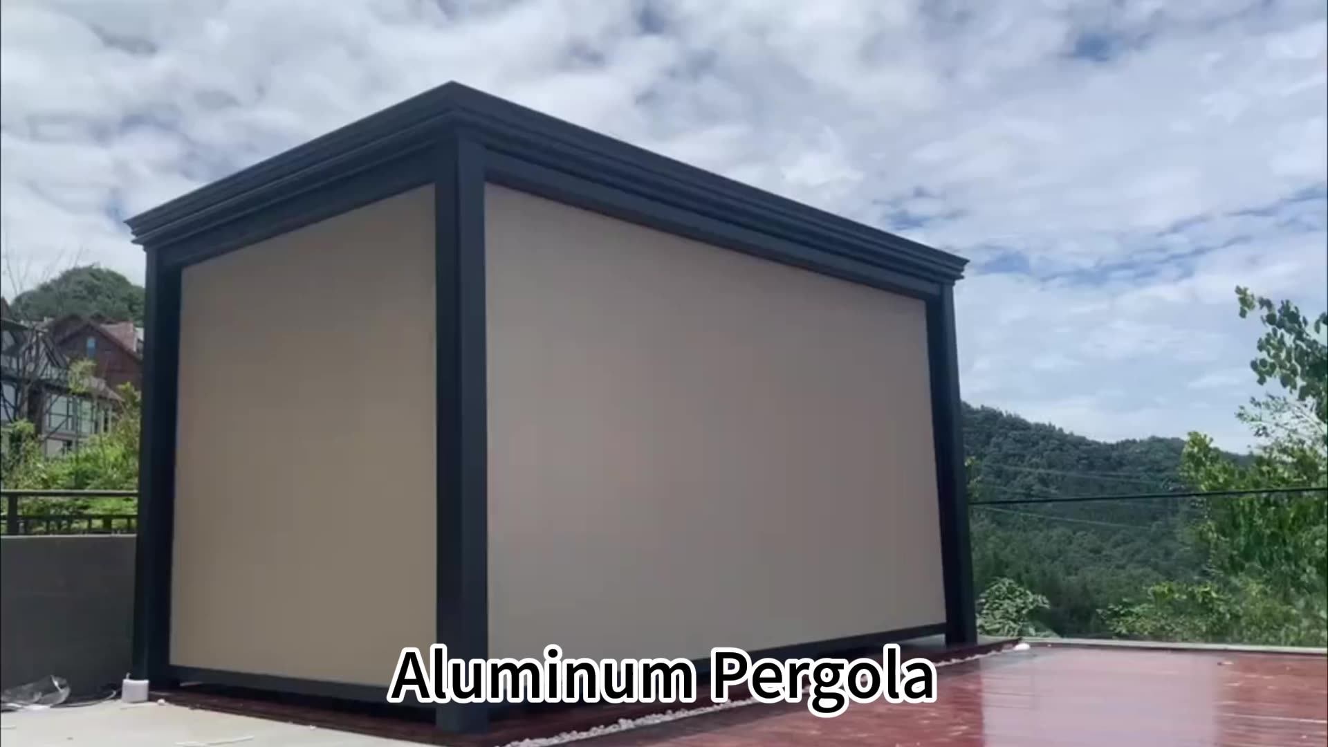 Factory Price Outdoor Waterproof Motorized Louver Roof Pergolas Patio