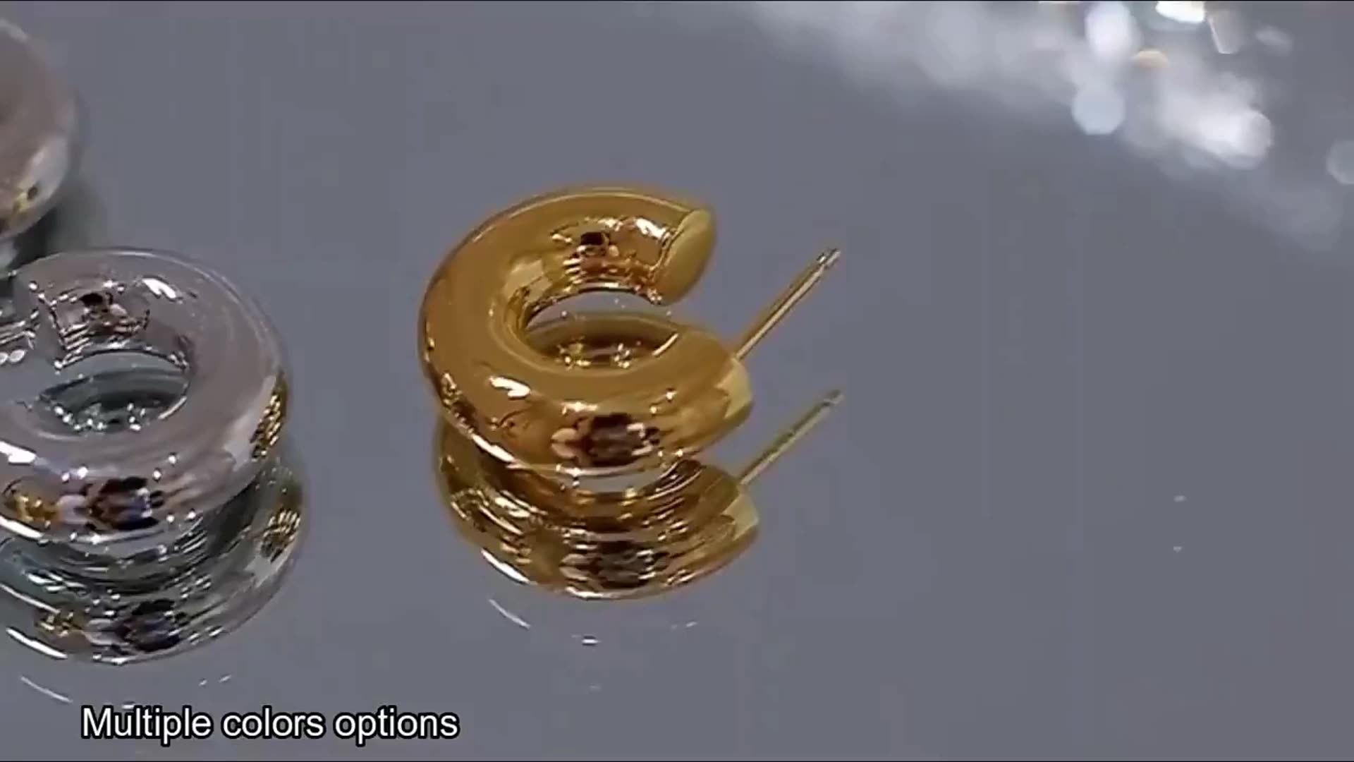 Hypoallergenic Jewelry 316l Stainless Steel 18k Pvd Gold Plated Hoop