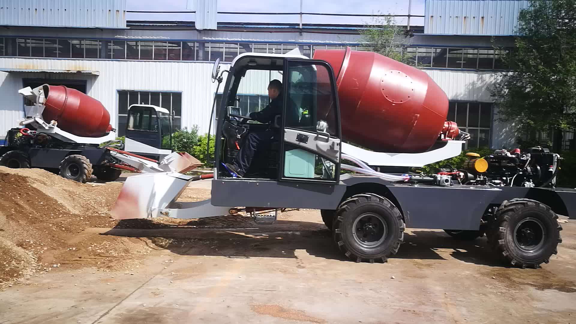 Mobile Concrete Mixers 1.2 M3 Automatic Rotating Mixer Truck Buy