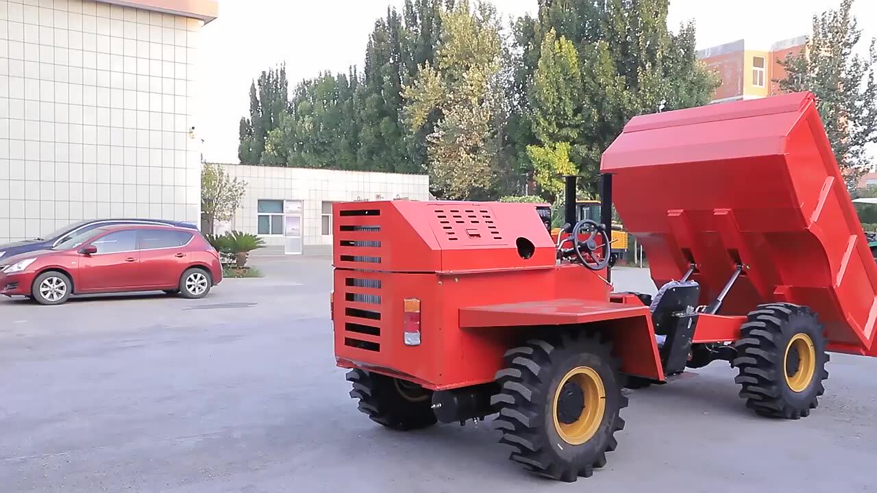 Powerful 6ton 4x4 Diesel Enginge Wheel Mini Dump Truck 6 Ton Mining