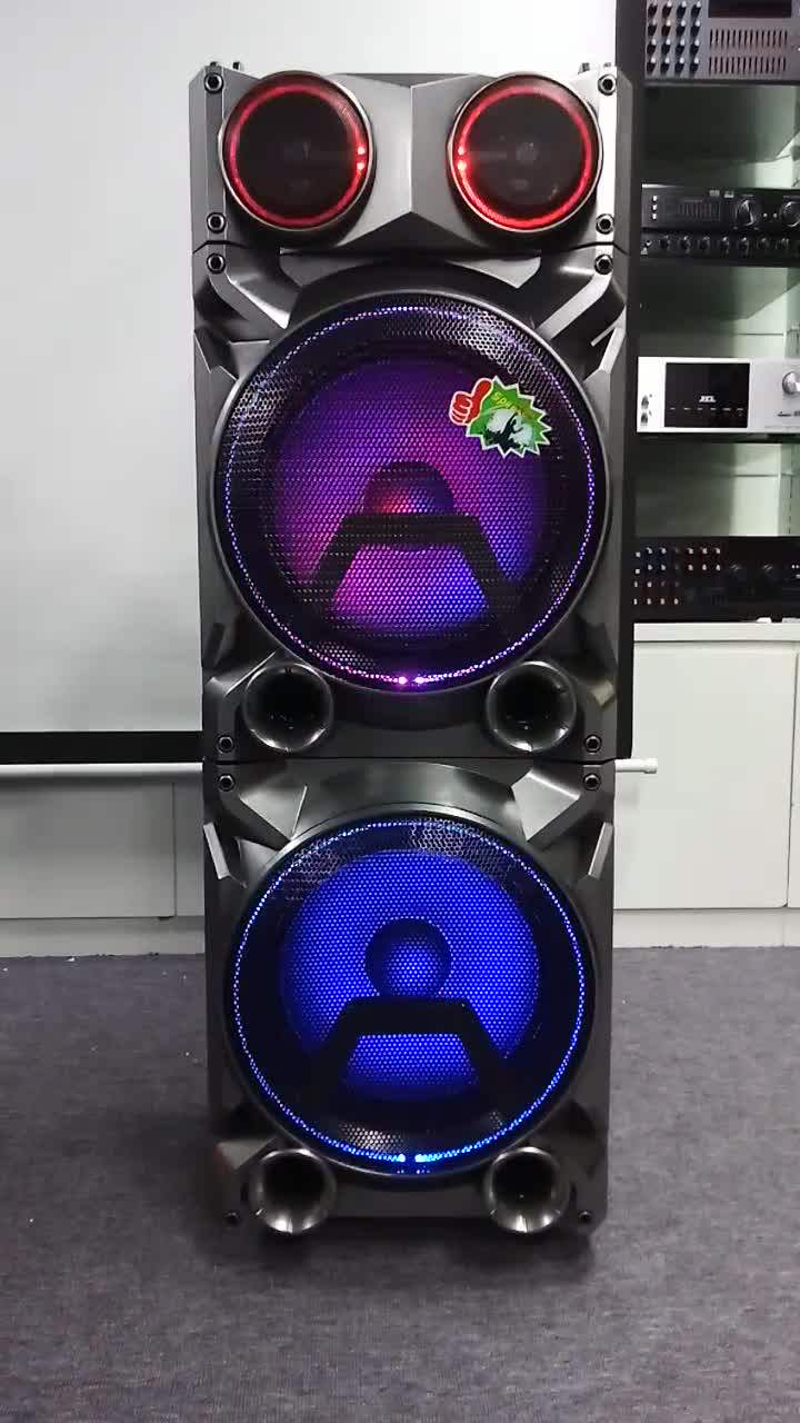 Dual 12 Inch Sbwoofer Outdoor Party Speaker,Portable Trolley Speaker