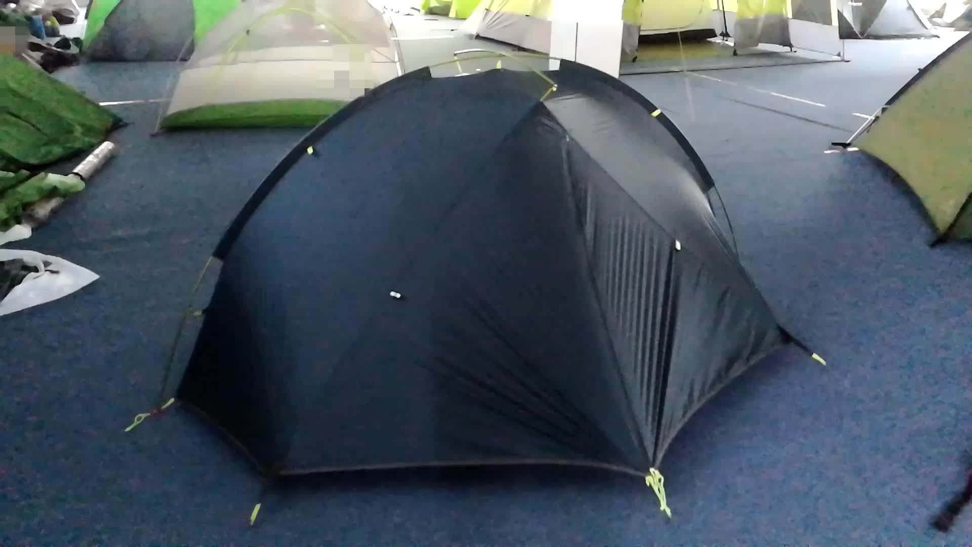Camping Outdoor Dome Tent Watertight Zip Single Siliconized 40d Nylon