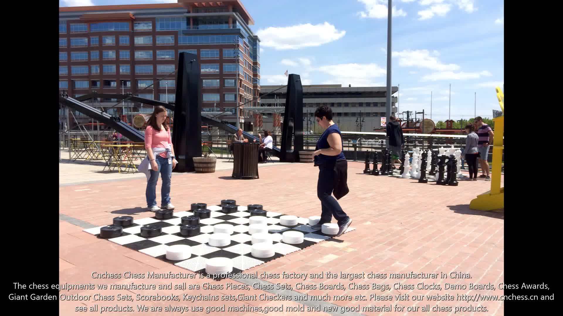 Giant Garden Outdoor Checkers Set With Nylon Mat Buy Giant Checkers