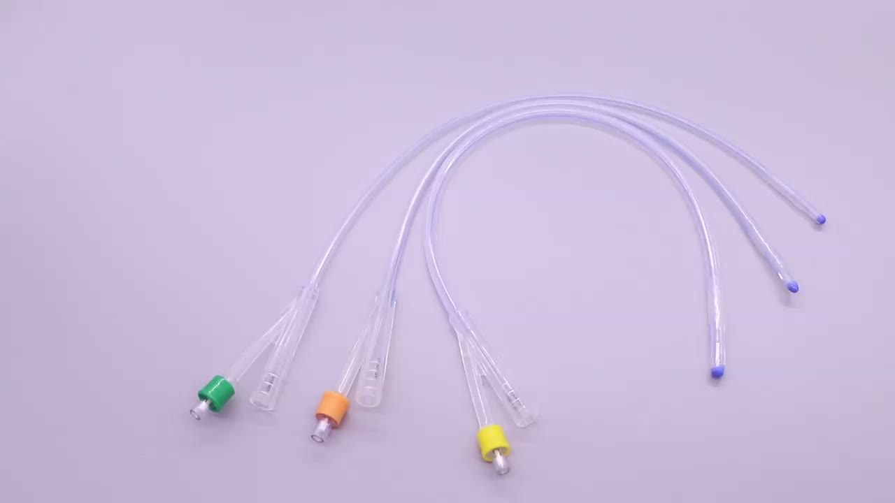 China Manufacturer High Quality Foley Catheter 3way Silicone Urinary