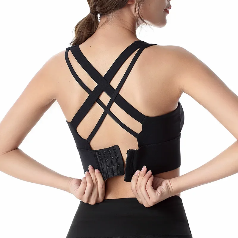 Sports fashionable sexy wireless bra, breathable vest, underwear, beautiful back, for running, European style