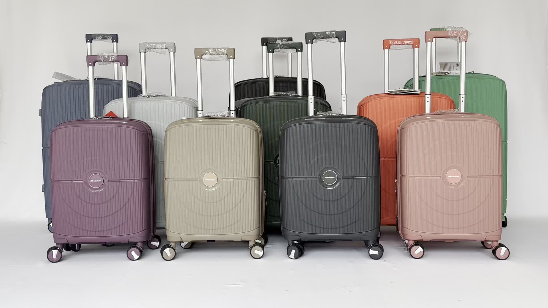 PP 4pcs New Model Valise Koffer Sets Travel Luggage Sets Suitcase with  Beauty case