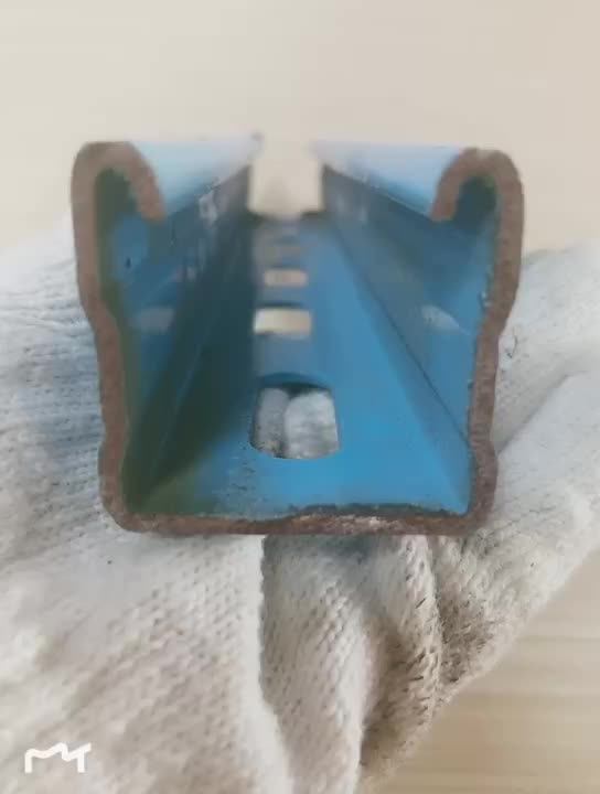 Cheap Curved Aluminum Unistrut C Channel Profile With Serrated Edge