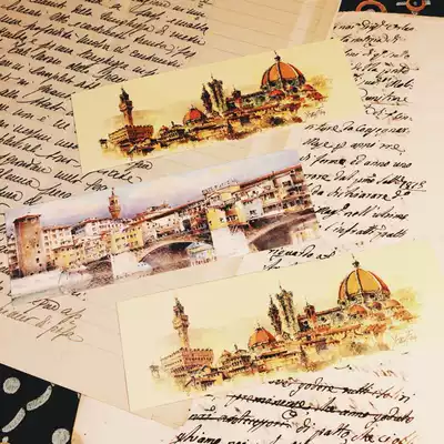 Italy Florence features hand-painted style bookmarks buy visconti Van Gogh send single buy super link