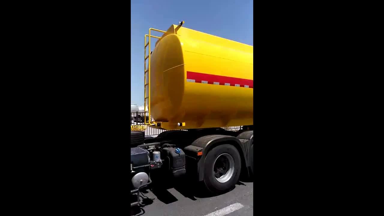 Full Tractor Trailer Drawbar 2 Axles 3 Axles Oil Fuel Tanker Farm