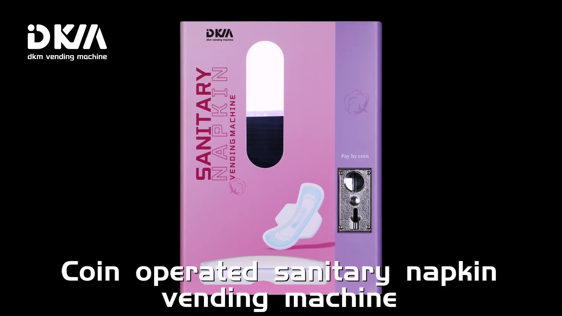 Dkmvending Small Coin Operated Wall Mounted Feminine Hygiene Sanitary