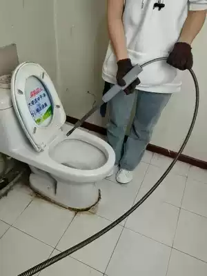 Automatic feed Electric pipe dredger Household sewer tool Kitchen toilet floor drain Toilet spring