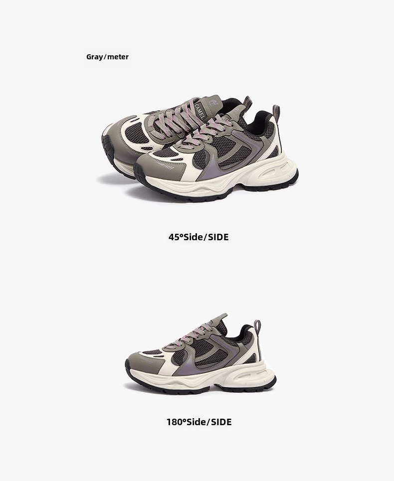 Мода повседневная обувь 骆驼女鞋2025夏季新厚底运动鞋休闲最容易匹配爸爸鞋户外休闲鞋 Camel