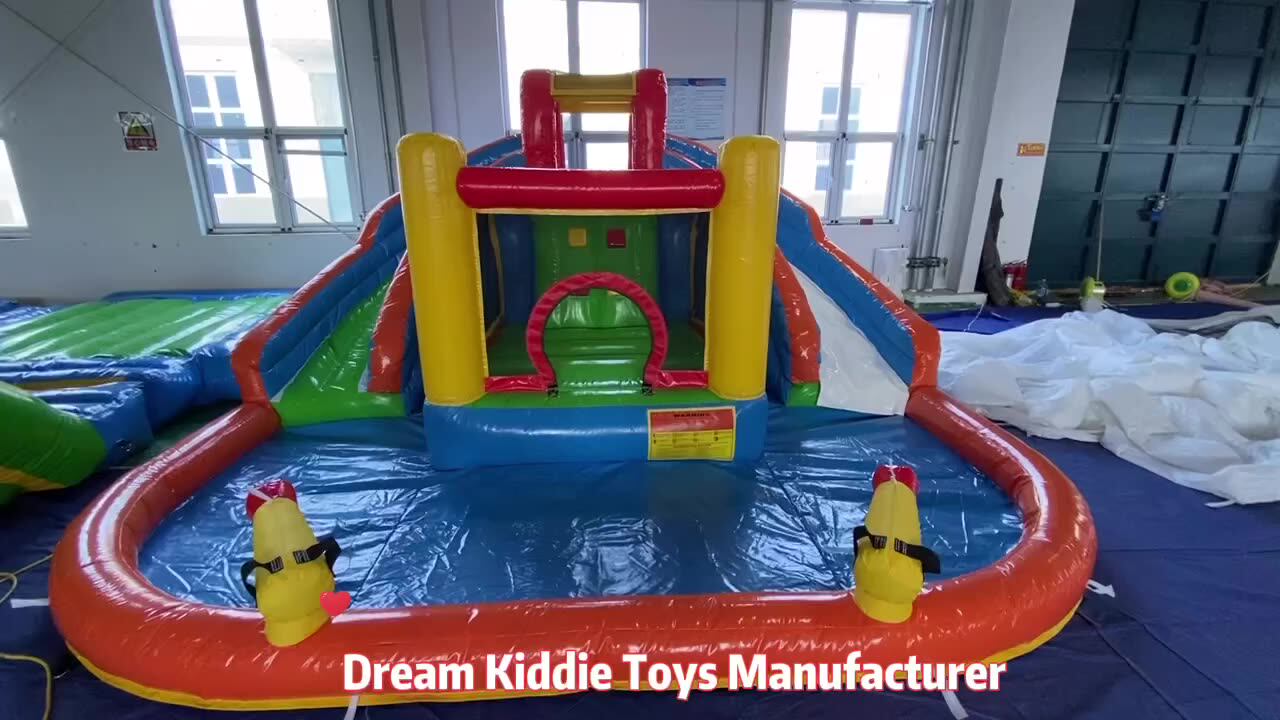 New Design Water Slide Backyard Inflatable Curve Commercial Water Slide