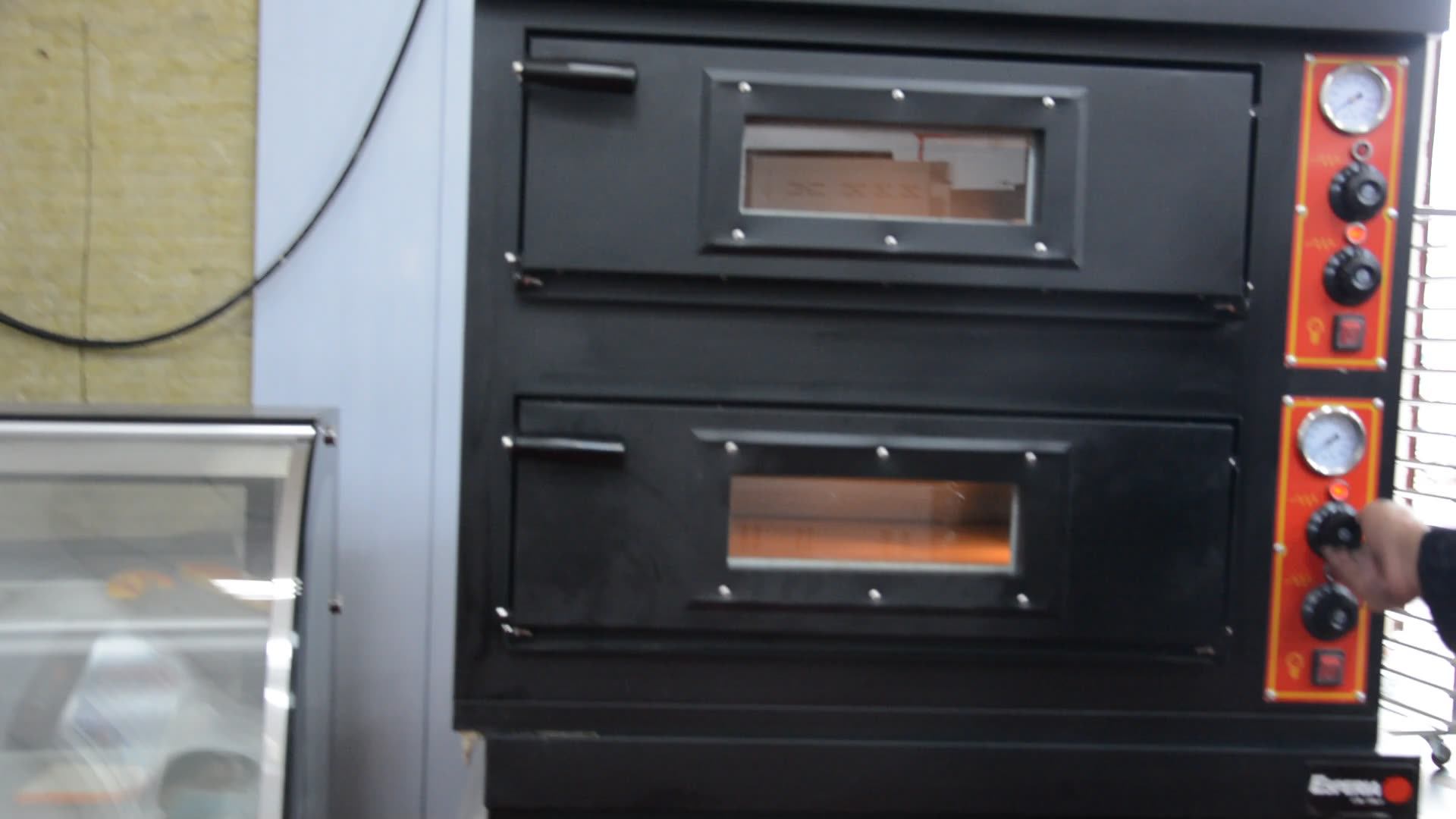 Commercial Double Deck Bakery Cake Bread Baking Electric Pizza Oven For