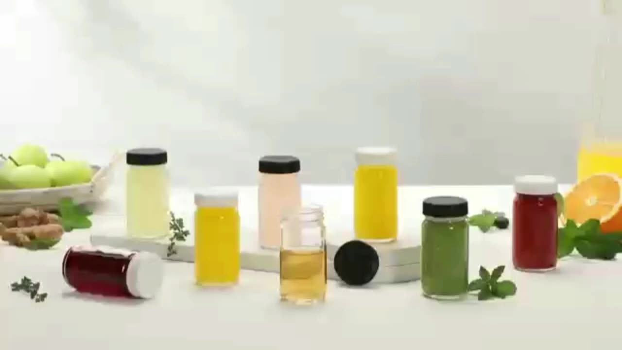 Petit Pot 12 Pièces Mini Bouteille Shot En Verre Réutilisables Et Étanche Pour Jus De Fruits, Ginger Ale, Whisky Et Épices (60ml Bouteille En Verre Petit Pot 12 Pièces Mini Bouteille Shot En Verre Réutilisables Et Étanche Pour Jus De Fruits, Ginger Ale, Whisky Et Épices (60ml Bouteille En Verre