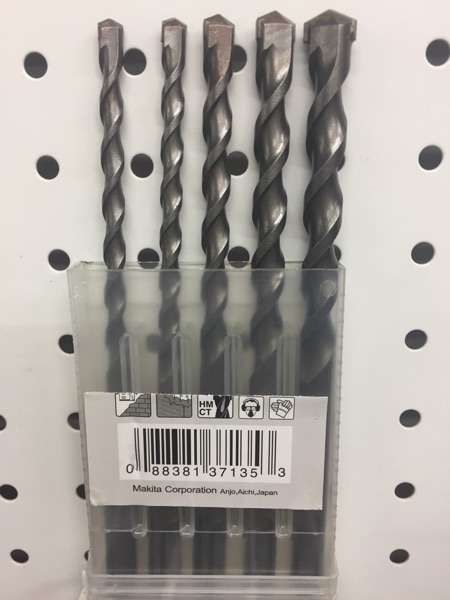 Makita Makita Round Handle Two Pit Two Slot Electric Hammer Drill Bit Set (5 Pieces) Concrete Impact Drilling