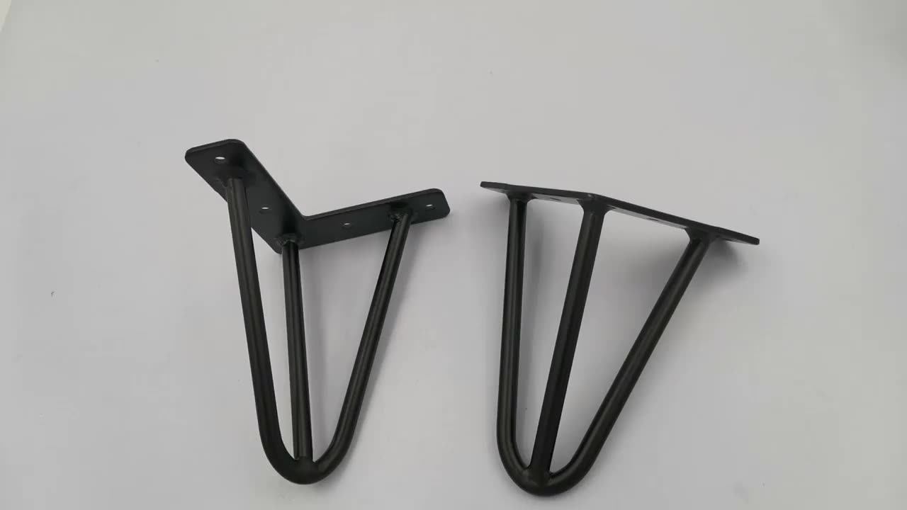 Metal Hairpin Table Leg Steel,Metal Black Cast Iron Chrome Gold Short
