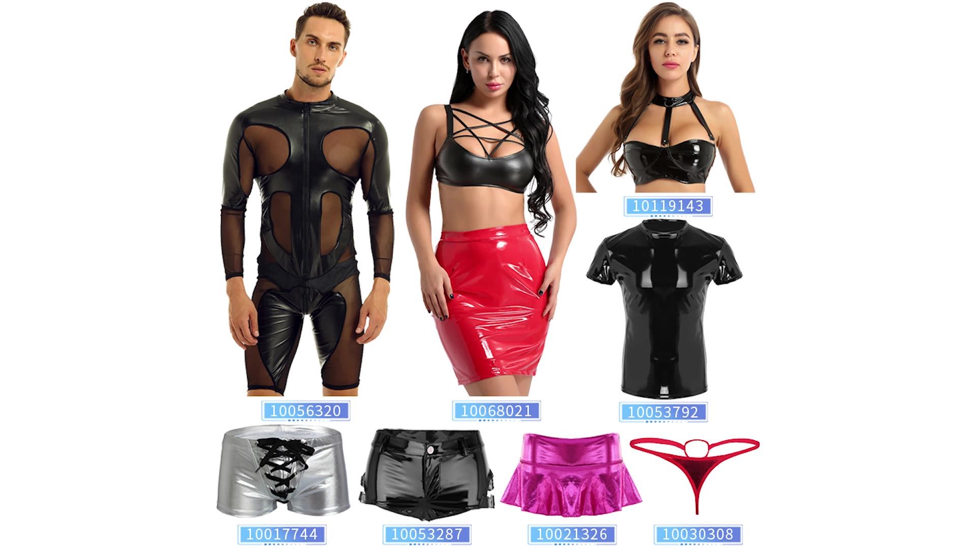 Hot Sale Shiny Pole Dance Boyshort Leather Latex Dancing Hot Shorts