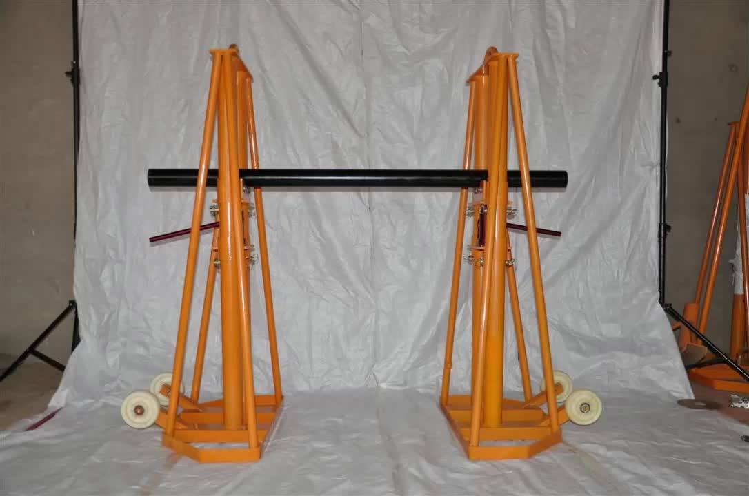 512ton Hydraulic Cable Reel Drum Jack Stand For Large Cable Tray Wire