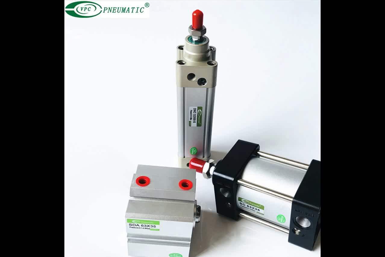 Dnc Series Iso6431 Standard Double Shaft Adjustable Stroke Pneumatic
