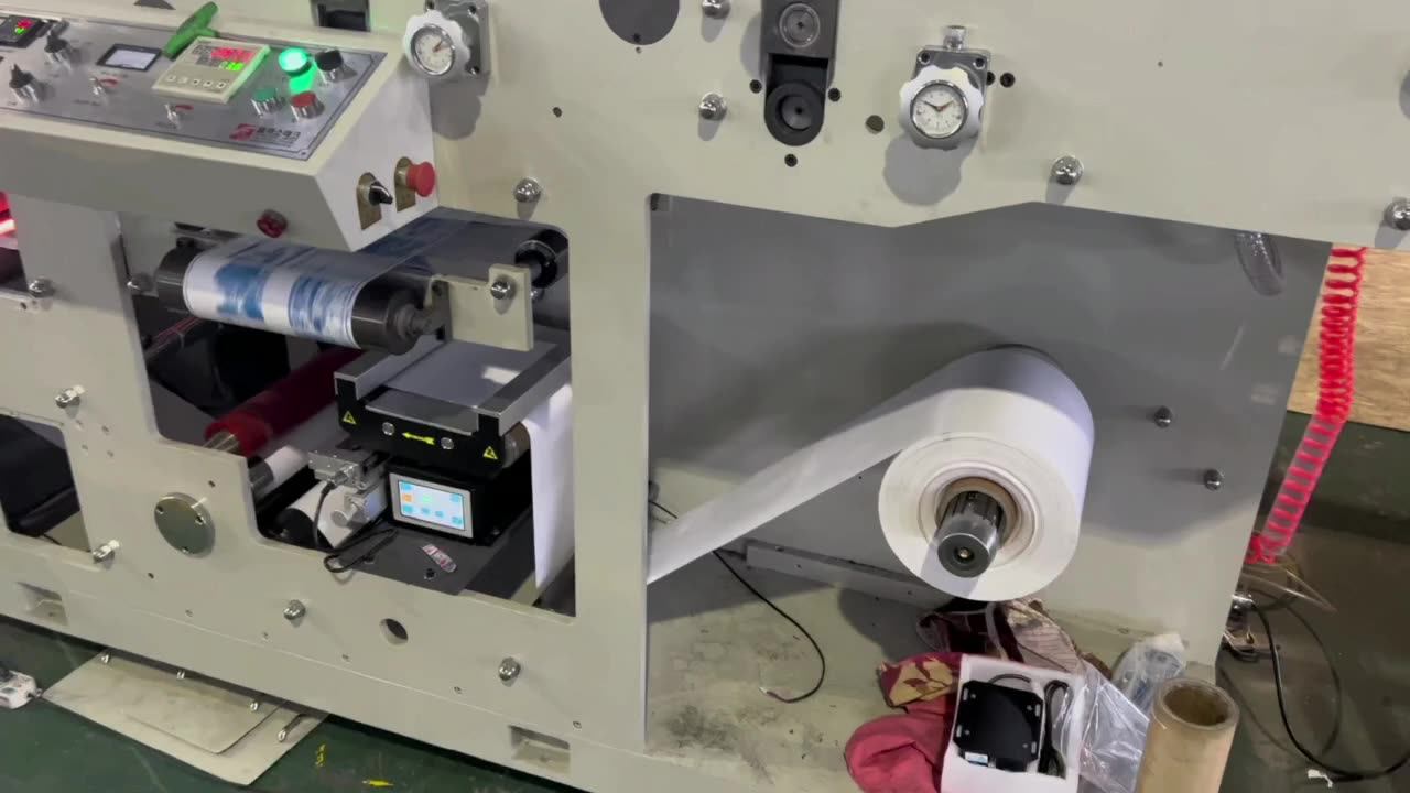 Gp3203d Labels Printing Machine Flexo Label Printer Uv Oven Film Paper Film Stickers Label