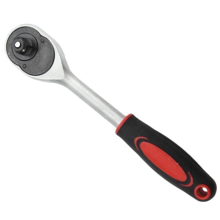 Premium Quality 1/2 1/4 Industrial Curved Ratchet Handle,Adjustable