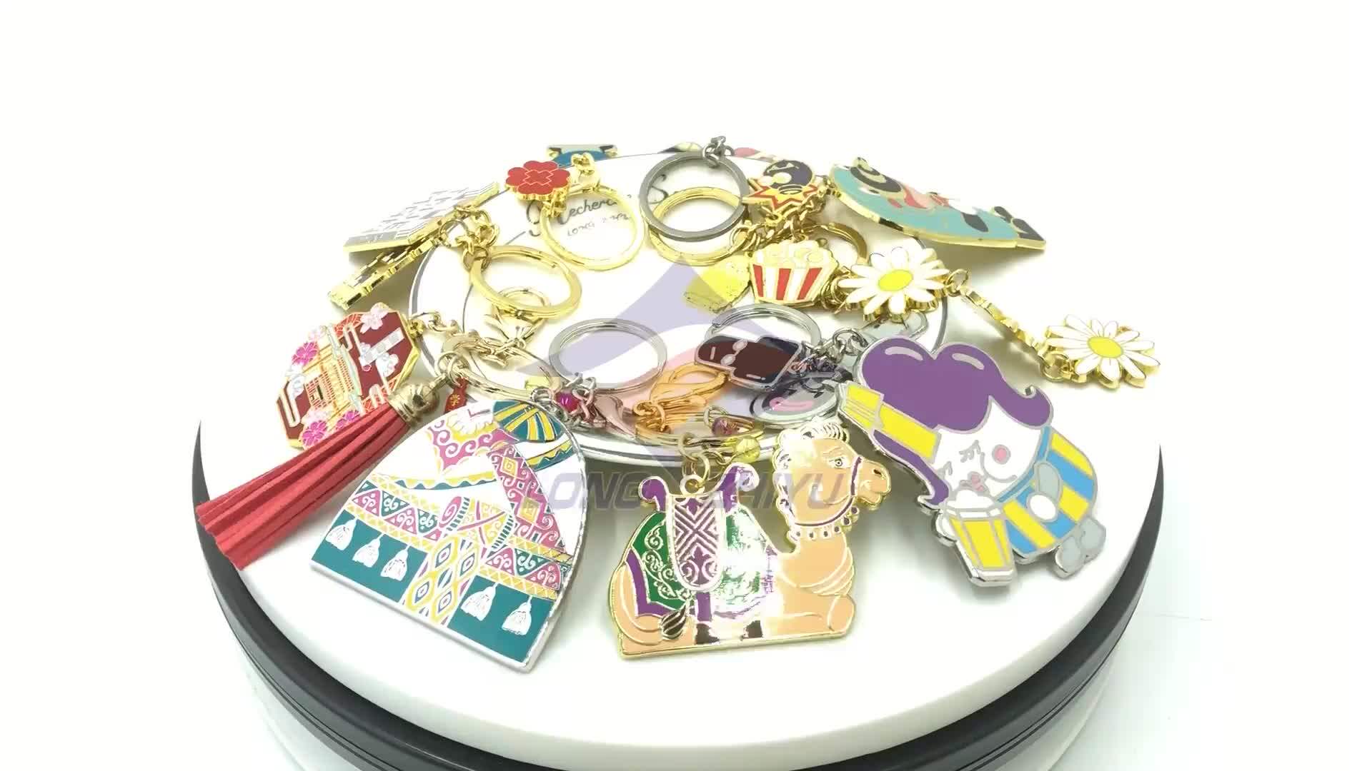 Longzhiyu 14 Years Manufacturer Custom Enamel Keychains Hollow Out Leaf