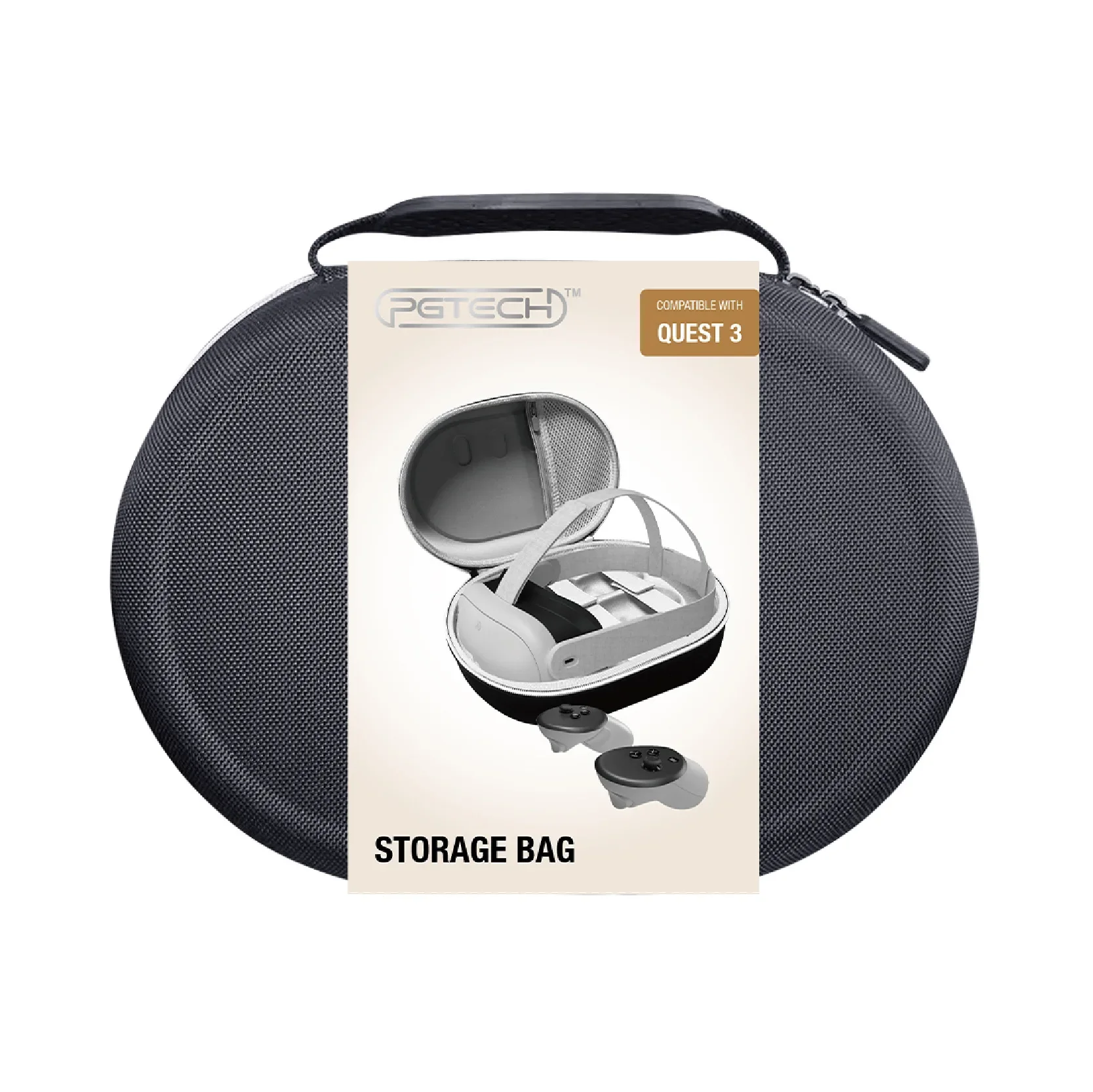 Helmet, handheld handle with zipper, protective glasses, organizer bag, bag accessory