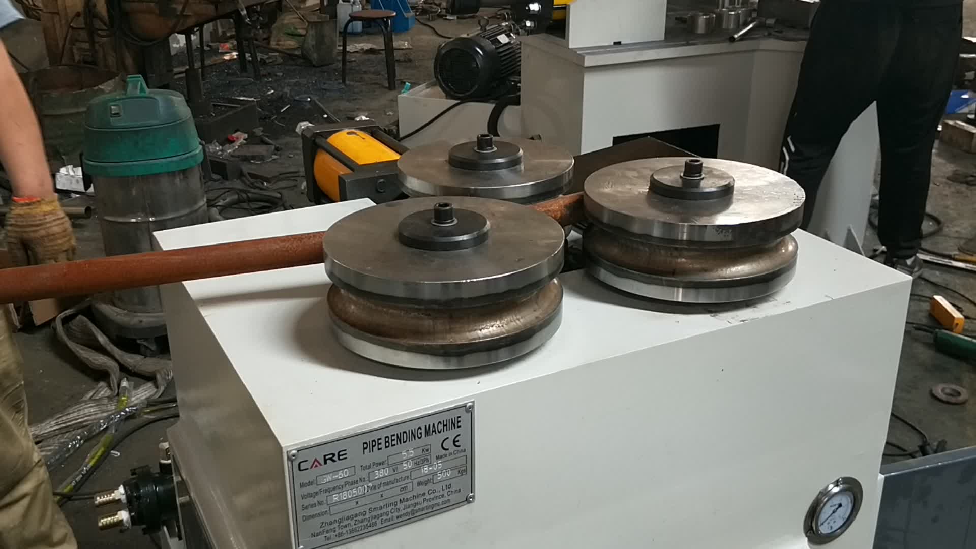 Gw60 Hydraulic Type 3 Roll Vertical Square Tube Roller Bender Machine