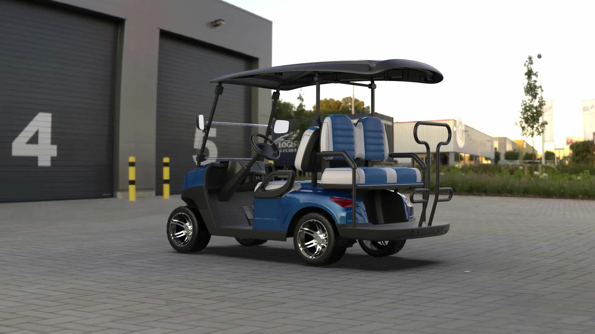 Street Legal Electric Golf Carts Independence Suspension 6 Seater For
