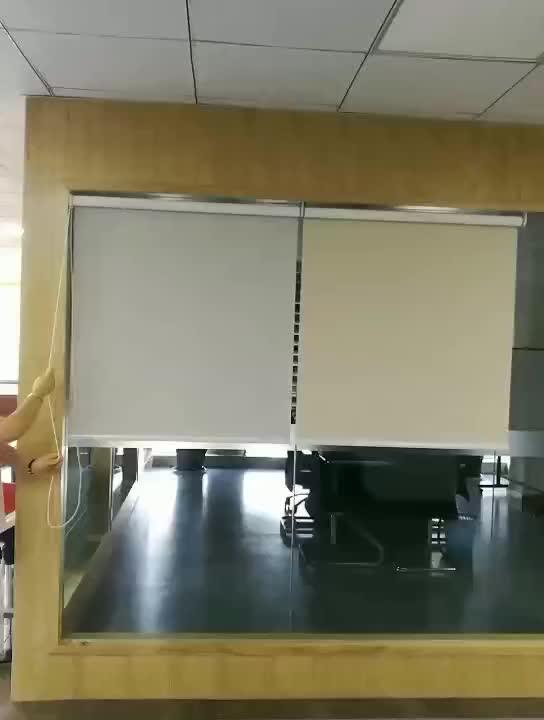 Outdoor Motorized Roller Blinds Blackout And Transparent Waterproof