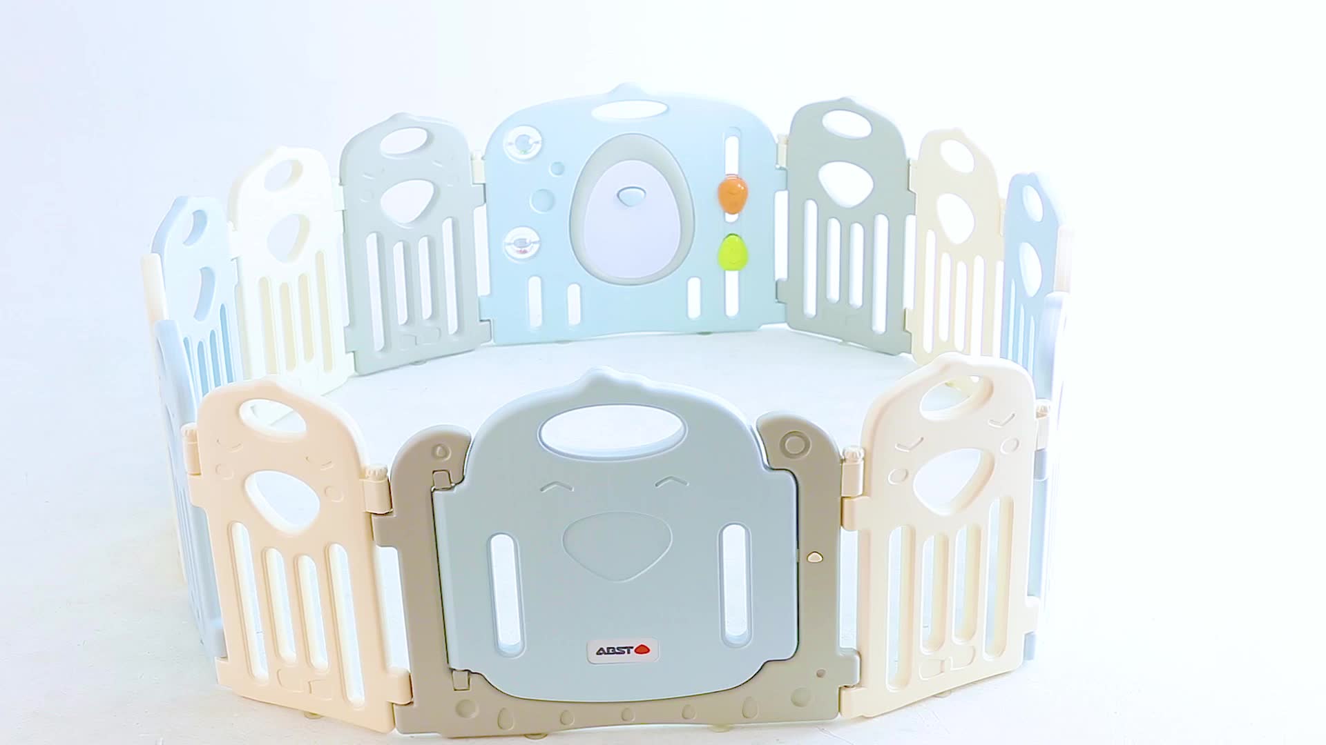 European Standard En71 Indoor Portable Baby Playpen Fence Plastic With