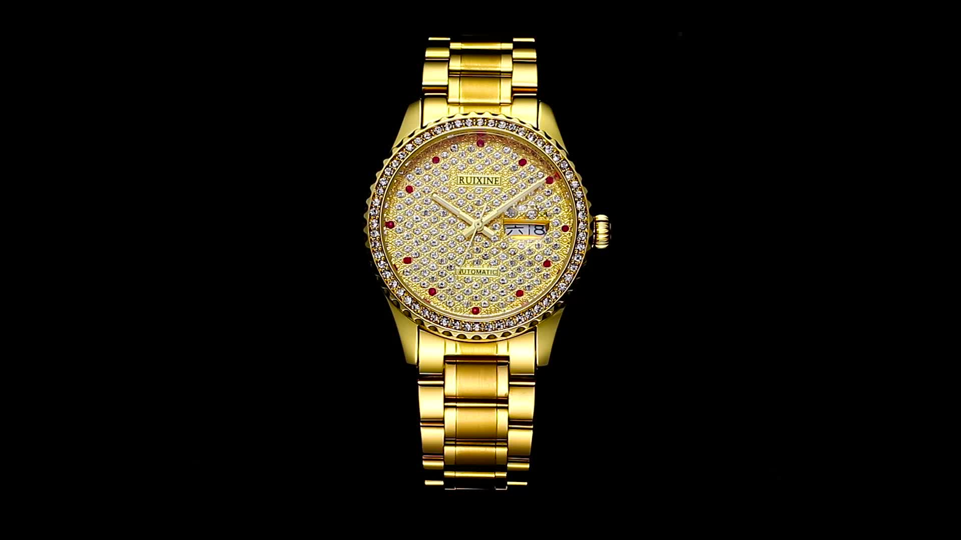 Mens Watches Top Brand Luxury Iced Out Watch Gold Diamond Watch For Men