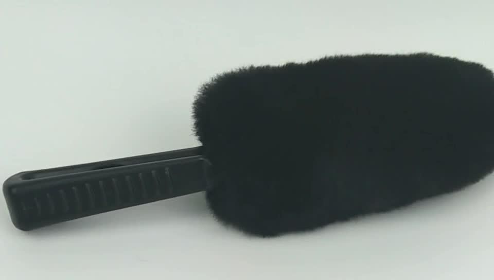 Wheel Brush Woolies 100 Lambswool Brushes For Car Rims With Rubber