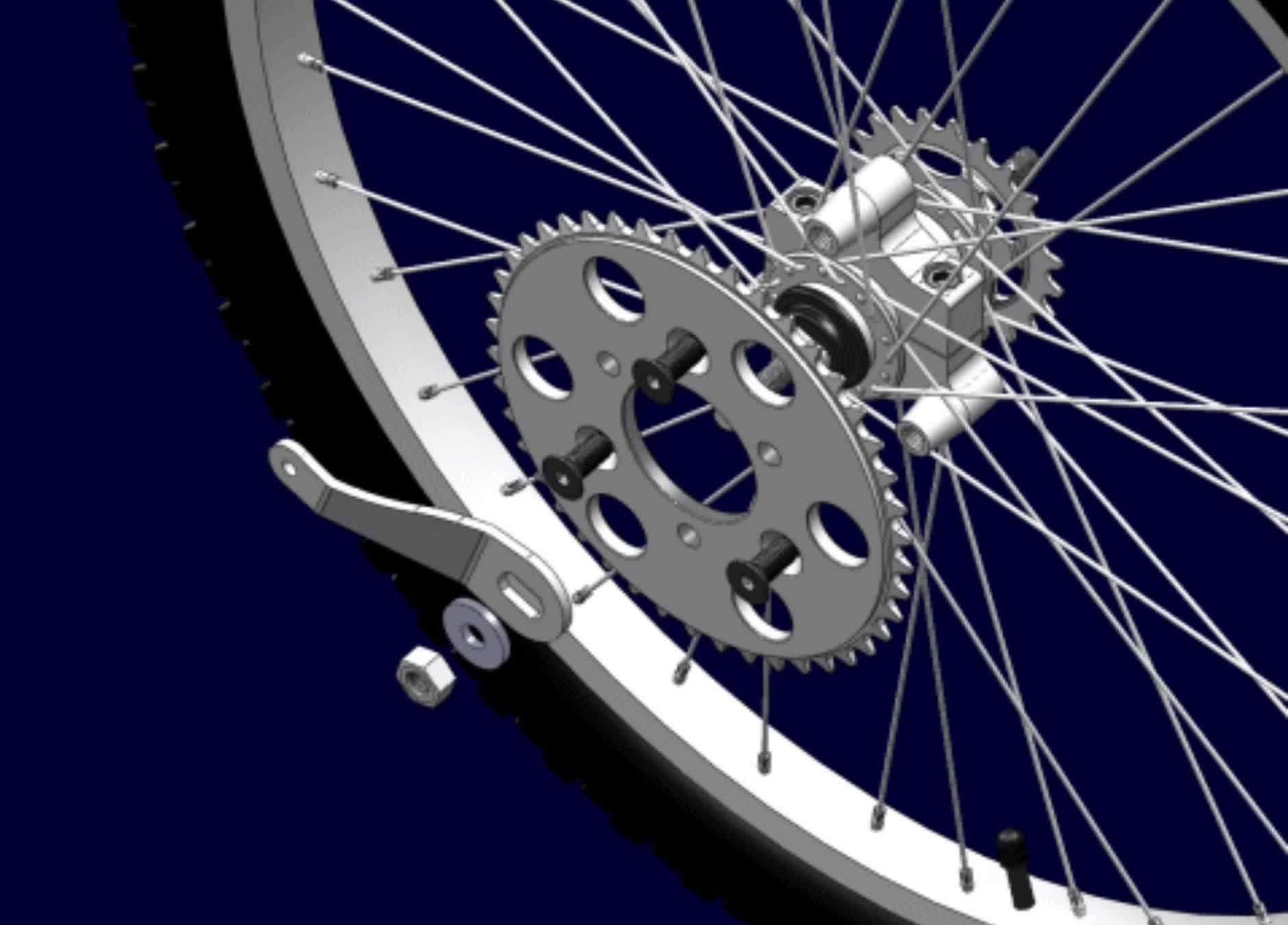 Rear Sprocket Adapter Motorized Bicycle Hub Adapter Disc Brake