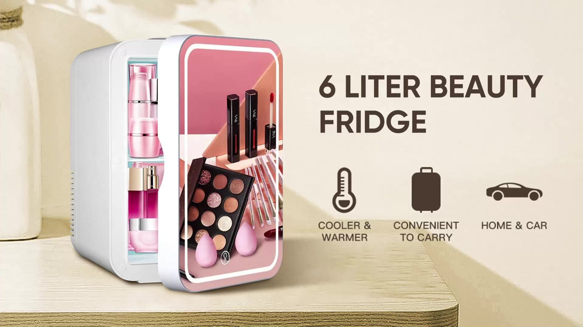 Cosmetics Refrigerator Compact Cooler Warmer Mini Fridge 6 Liter