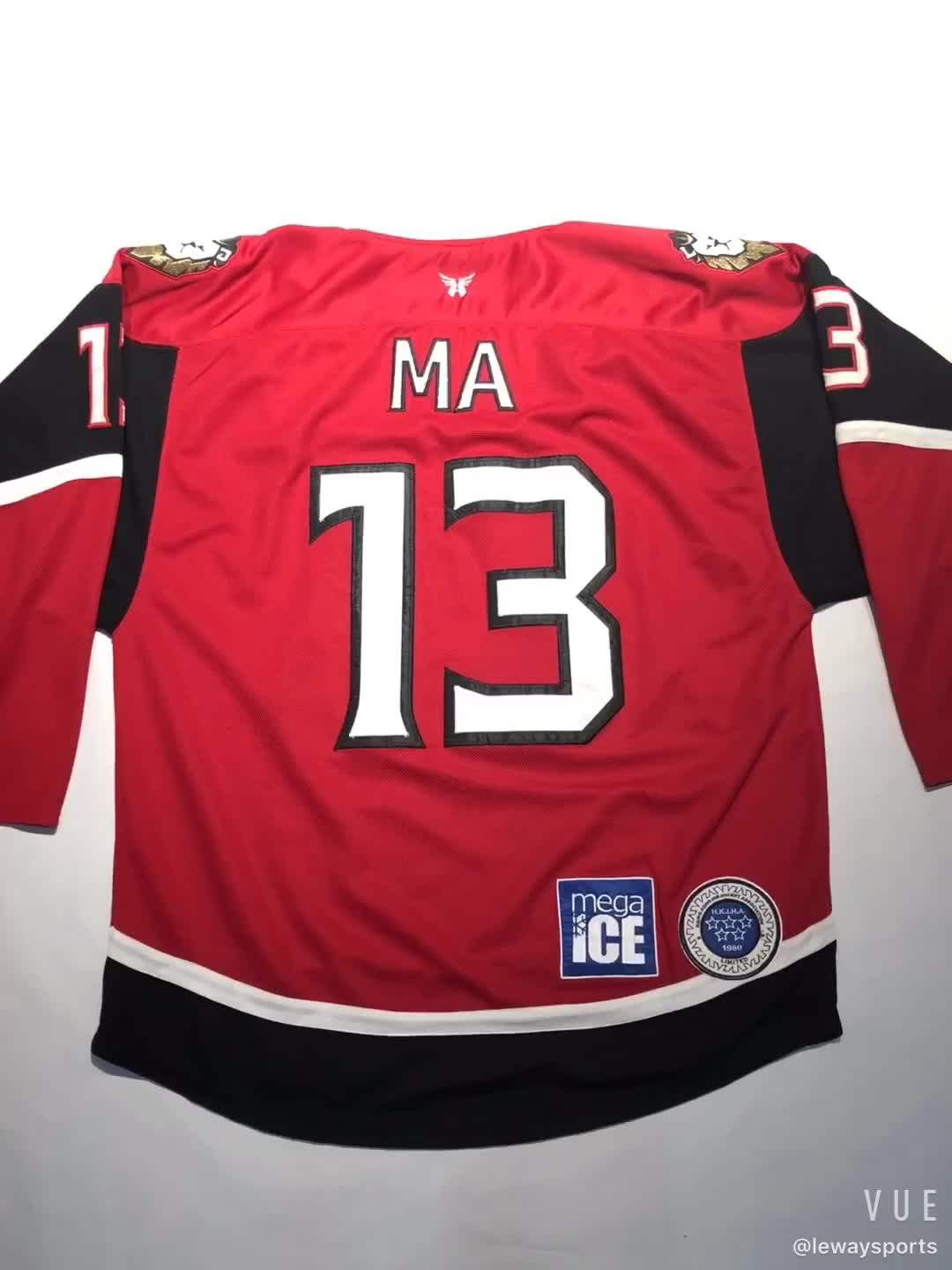 2019 New Custom Long Sleeve Made Cheap Ice Hockey Jerseys With Lace Buy Hockey Jersey,Custom