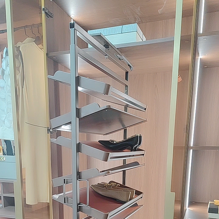 Adjustable Pull Out And Soft Closing Metal Wire Storage Basket For