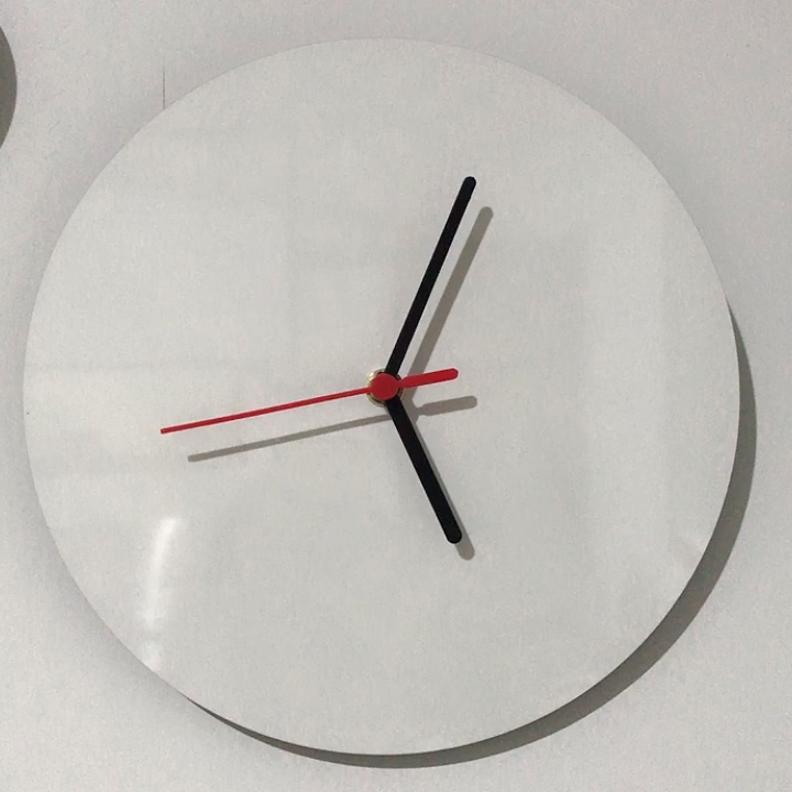 200mm Diameter Sublimation Mdf Round Clock Face White Blank Clock Face
