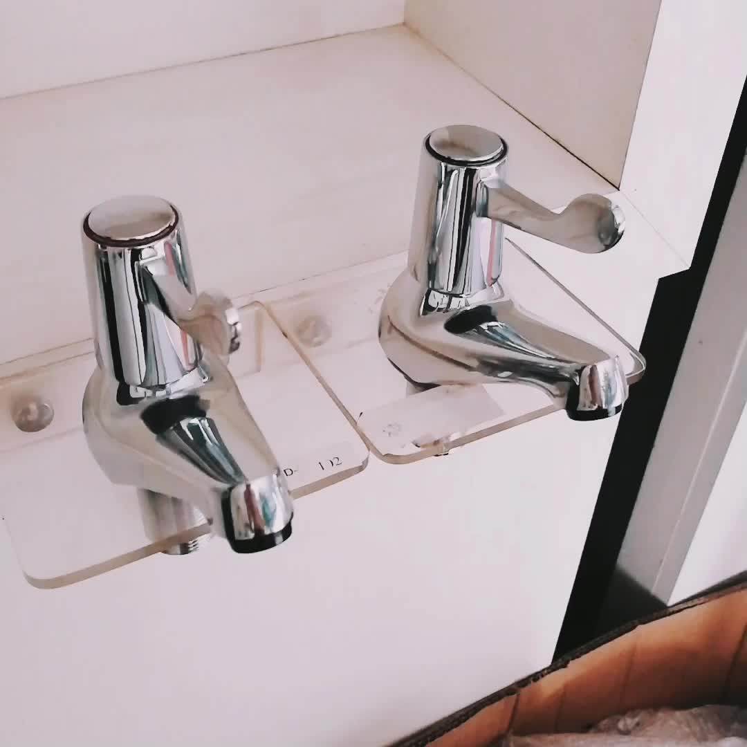 Disabled Bathroom Lever Basin/sink/bath Taps 1/4 Turn Chrome 3/4" Pair